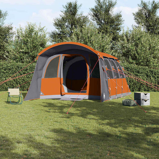 Gezinstent met dak Grijs en Oranje 576 x 325 x 213 cm is nu te koop bij PeponiXL, paradijselijk wonen!