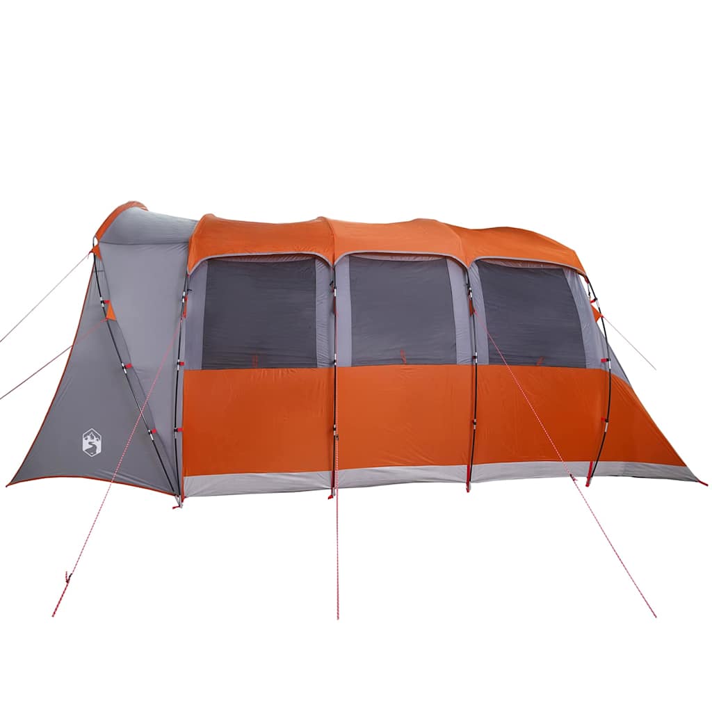 Gezinstent met dak Grijs en Oranje 576 x 325 x 213 cm is nu te koop bij PeponiXL, paradijselijk wonen!