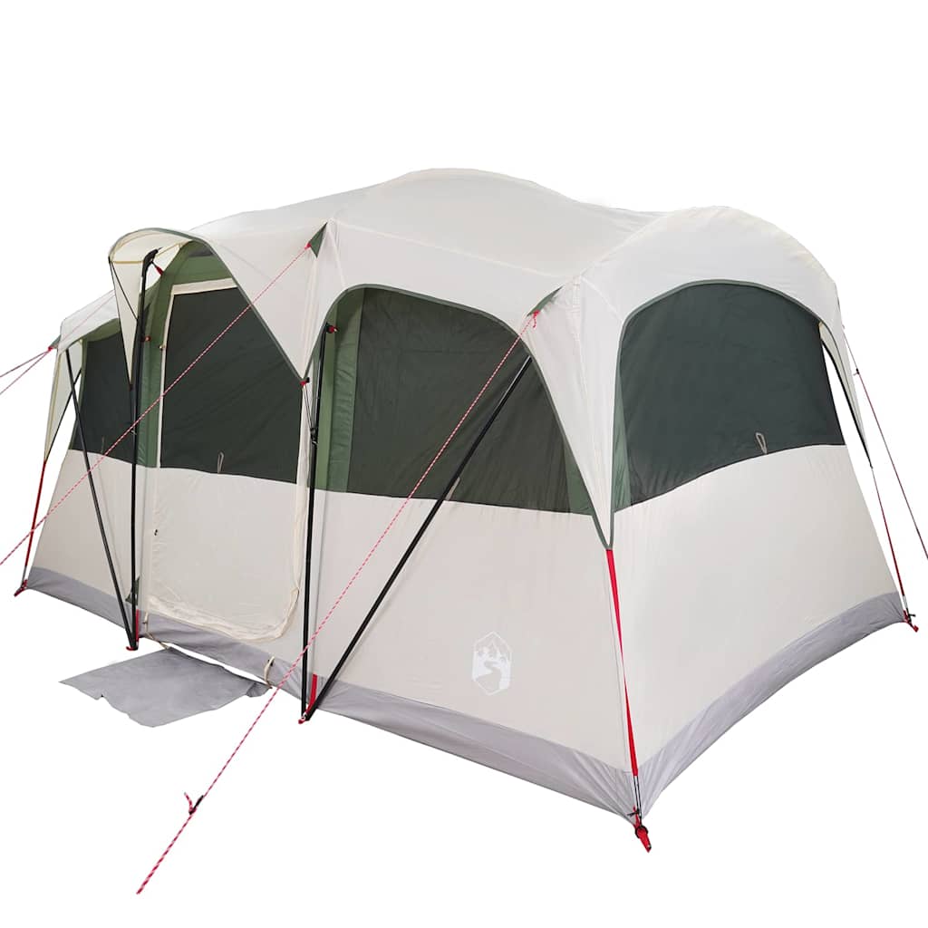 Gezinstent Wit en Groen 435 x 255 x 216 cm Polyester en staal is nu te koop bij PeponiXL, paradijselijk wonen!