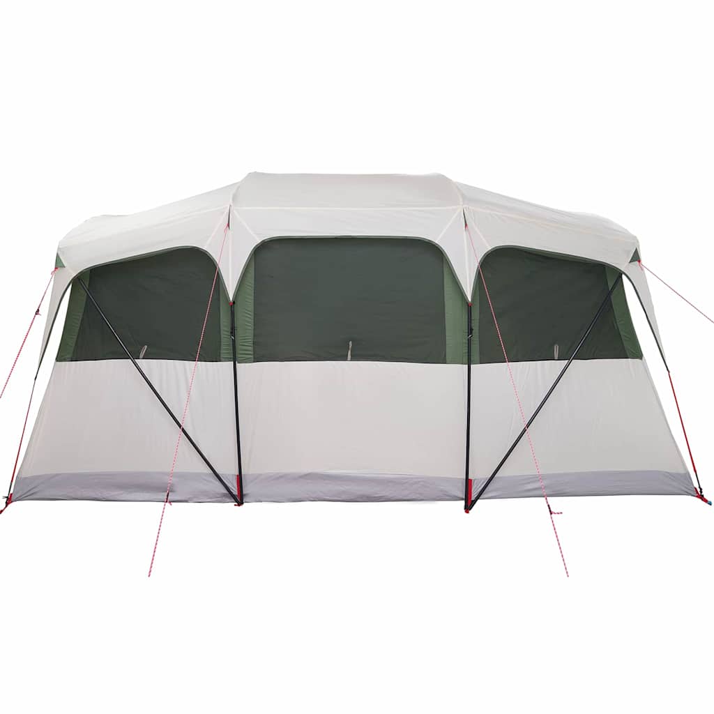 Gezinstent Wit en Groen 435 x 255 x 216 cm Polyester en staal is nu te koop bij PeponiXL, paradijselijk wonen!