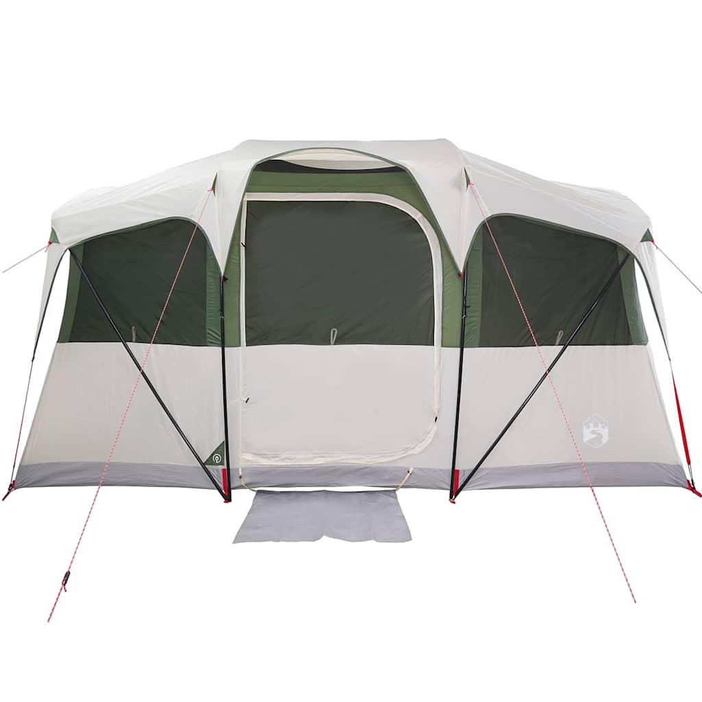 Gezinstent Wit en Groen 435 x 255 x 216 cm Polyester en staal is nu te koop bij PeponiXL, paradijselijk wonen!