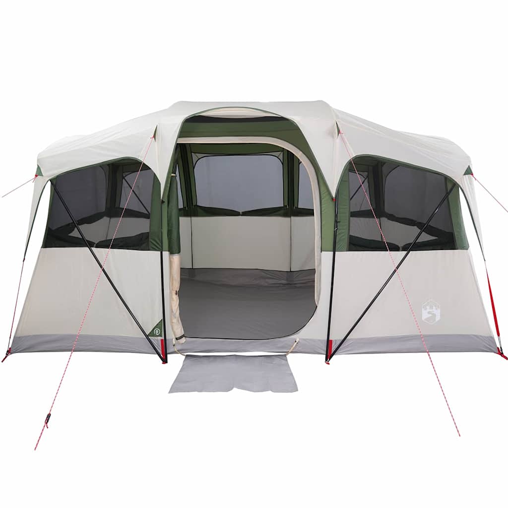 Gezinstent Wit en Groen 435 x 255 x 216 cm Polyester en staal is nu te koop bij PeponiXL, paradijselijk wonen!