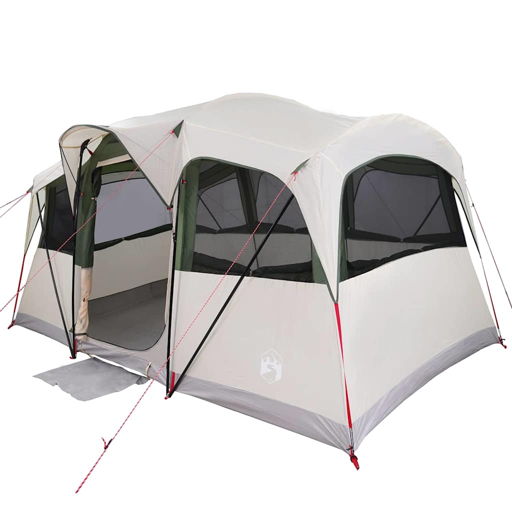 Gezinstent Wit en Groen 435 x 255 x 216 cm Polyester en staal is nu te koop bij PeponiXL, paradijselijk wonen!