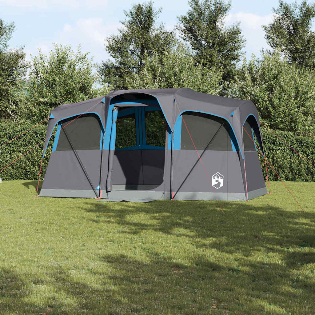 Gezinstent Blauw en Grijs 435 x 255 x 216 cm Polyester en staal is nu te koop bij PeponiXL, paradijselijk wonen!