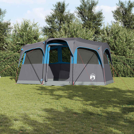 Gezinstent Blauw en Grijs 435 x 255 x 216 cm Polyester en staal is nu te koop bij PeponiXL, paradijselijk wonen!