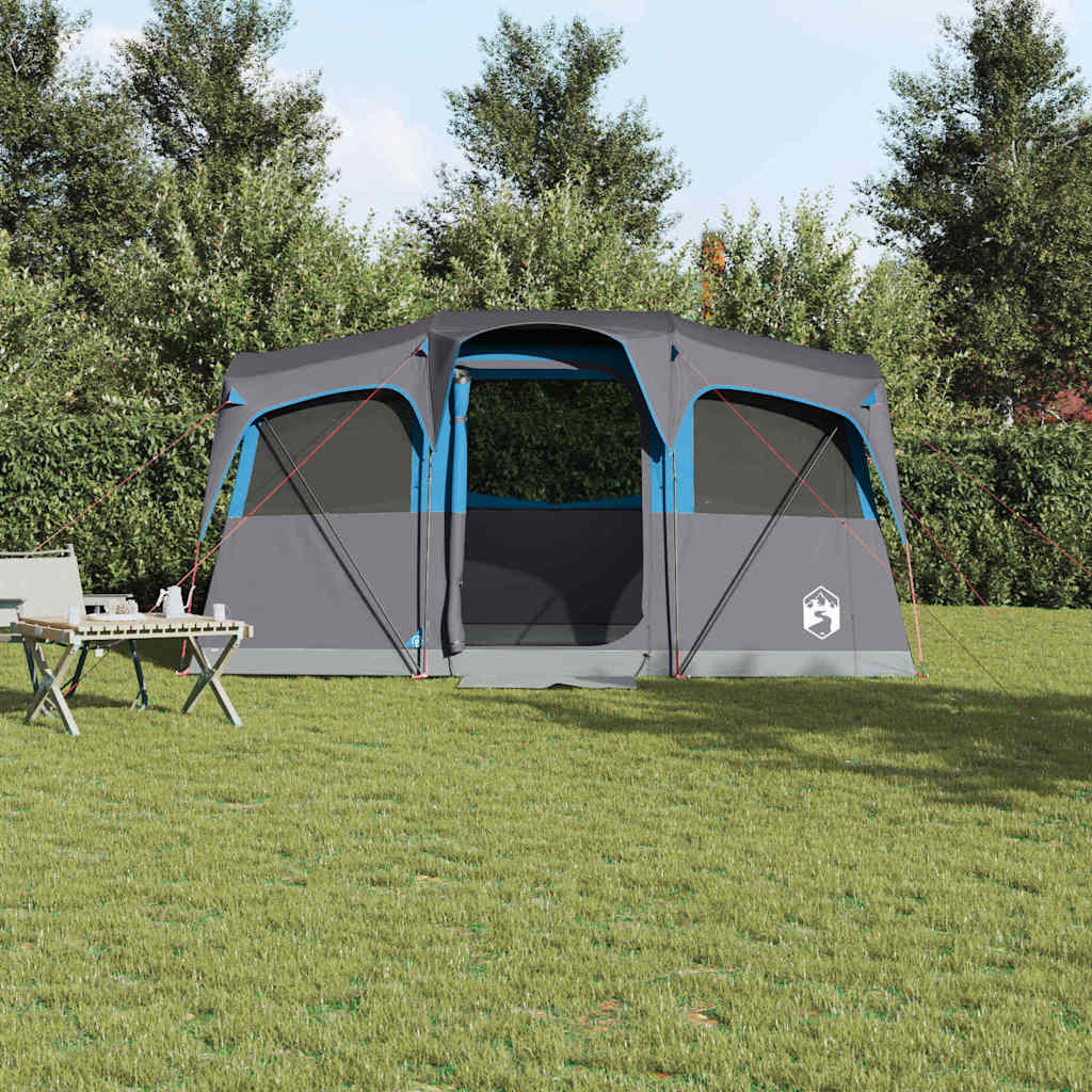 Gezinstent Blauw en Grijs 435 x 255 x 216 cm Polyester en staal is nu te koop bij PeponiXL, paradijselijk wonen!