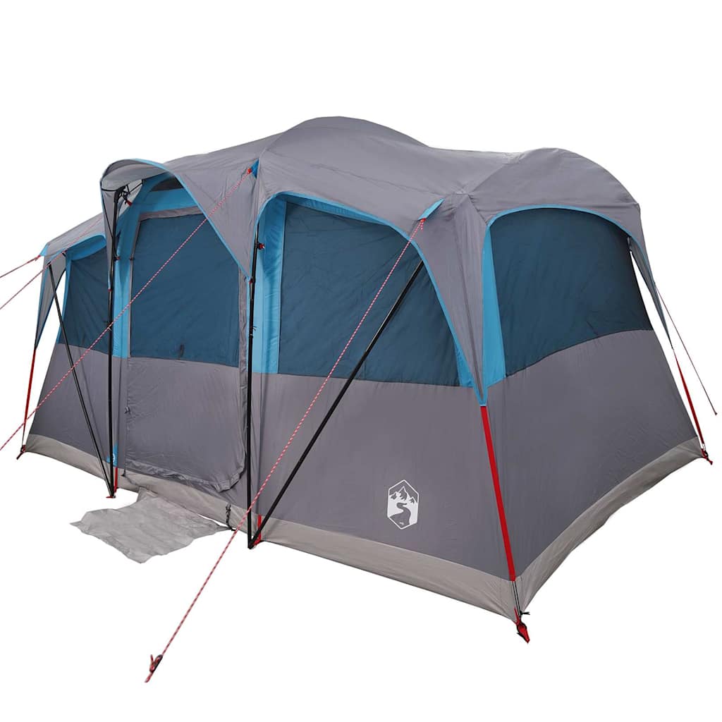 Gezinstent Blauw en Grijs 435 x 255 x 216 cm Polyester en staal is nu te koop bij PeponiXL, paradijselijk wonen!