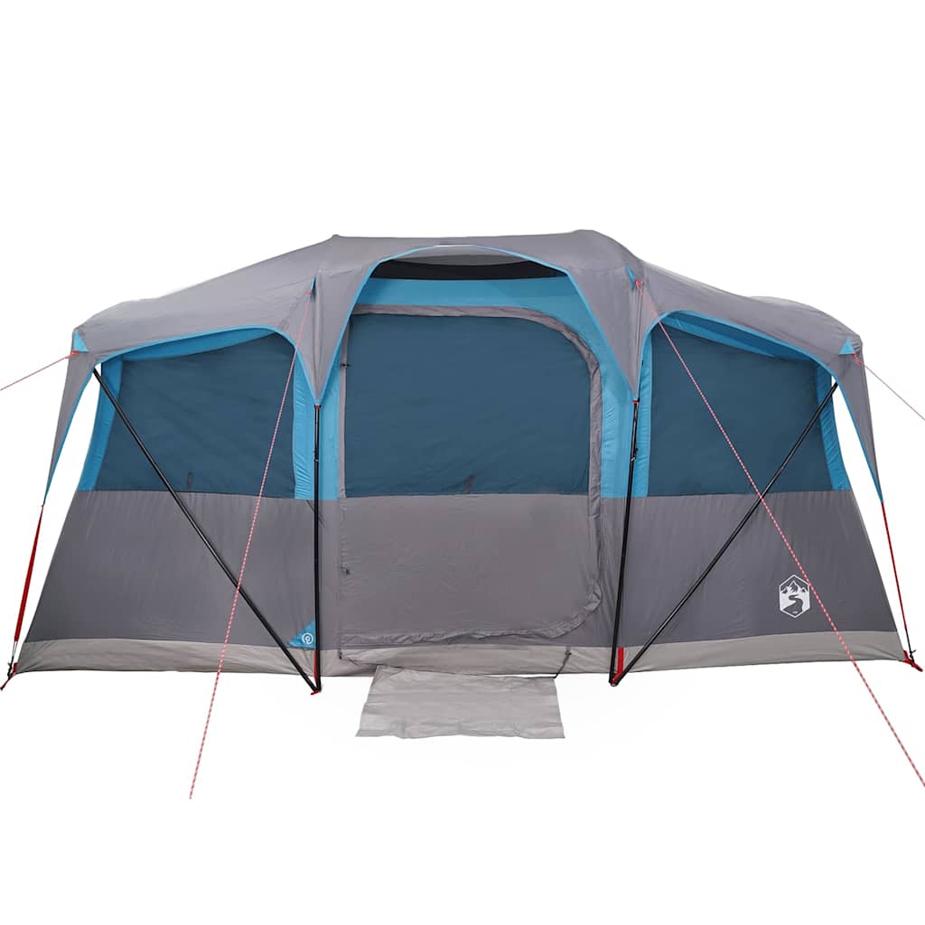Gezinstent Blauw en Grijs 435 x 255 x 216 cm Polyester en staal is nu te koop bij PeponiXL, paradijselijk wonen!