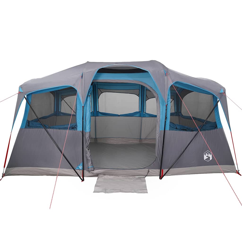 Gezinstent Blauw en Grijs 435 x 255 x 216 cm Polyester en staal is nu te koop bij PeponiXL, paradijselijk wonen!