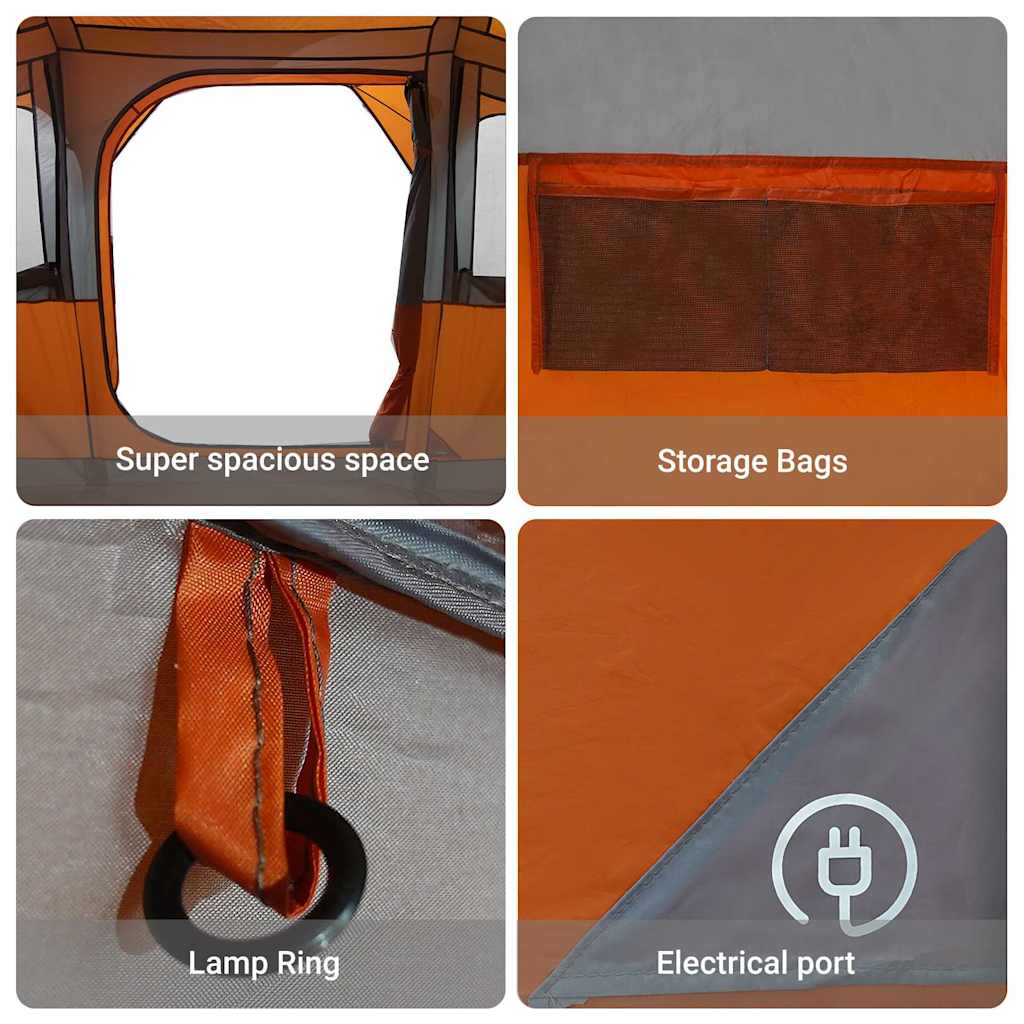 Gezinstent met dak Oranje en Oranje 435 x 255 x 216 cm is nu te koop bij PeponiXL, paradijselijk wonen!