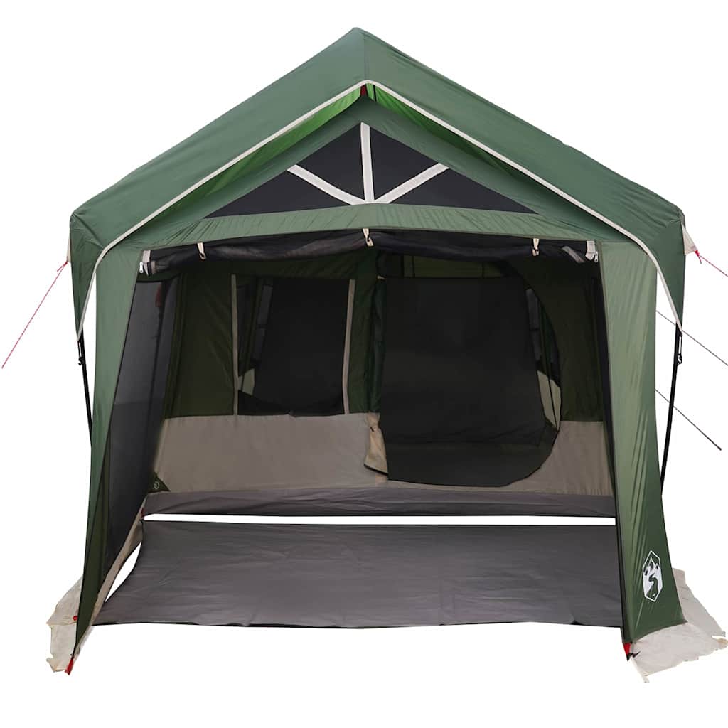 Gezinstent met dak Groen en Wit 620 x 322 x 240 cm Polyester is nu te koop bij PeponiXL, paradijselijk wonen!