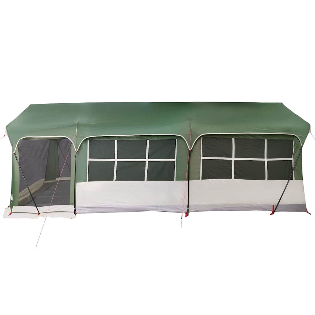 Gezinstent met dak Groen en Wit 620 x 322 x 240 cm Polyester is nu te koop bij PeponiXL, paradijselijk wonen!