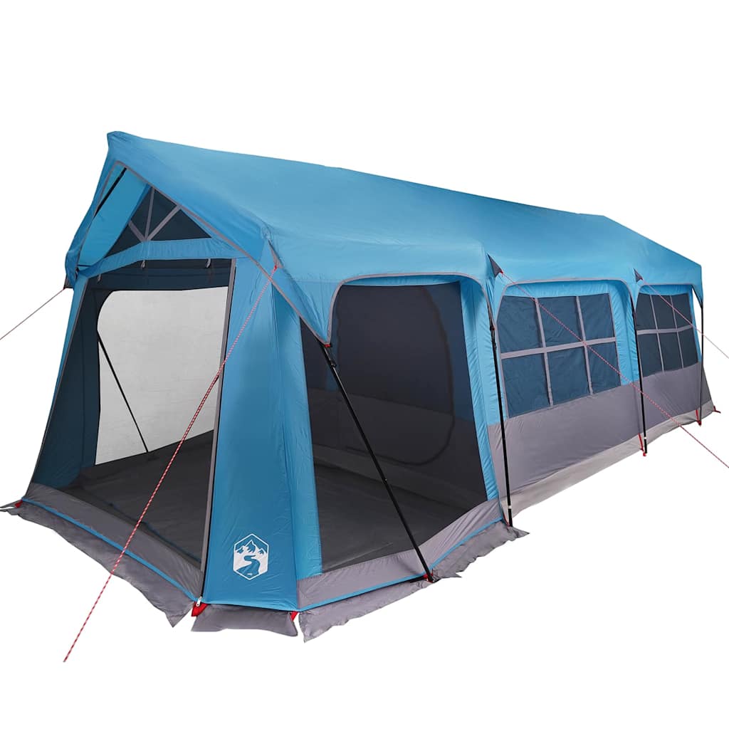 Gezinstent met dak Blauw en Grijs 620 x 322 x 240 cm Polyester is nu te koop bij PeponiXL, paradijselijk wonen!