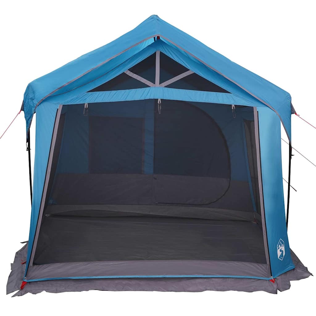Gezinstent met dak Blauw en Grijs 620 x 322 x 240 cm Polyester is nu te koop bij PeponiXL, paradijselijk wonen!