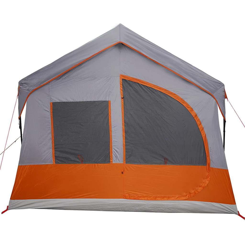 Gezinstent met dak Grijs en Oranje 620 x 322 x 240 cm Polyester is nu te koop bij PeponiXL, paradijselijk wonen!