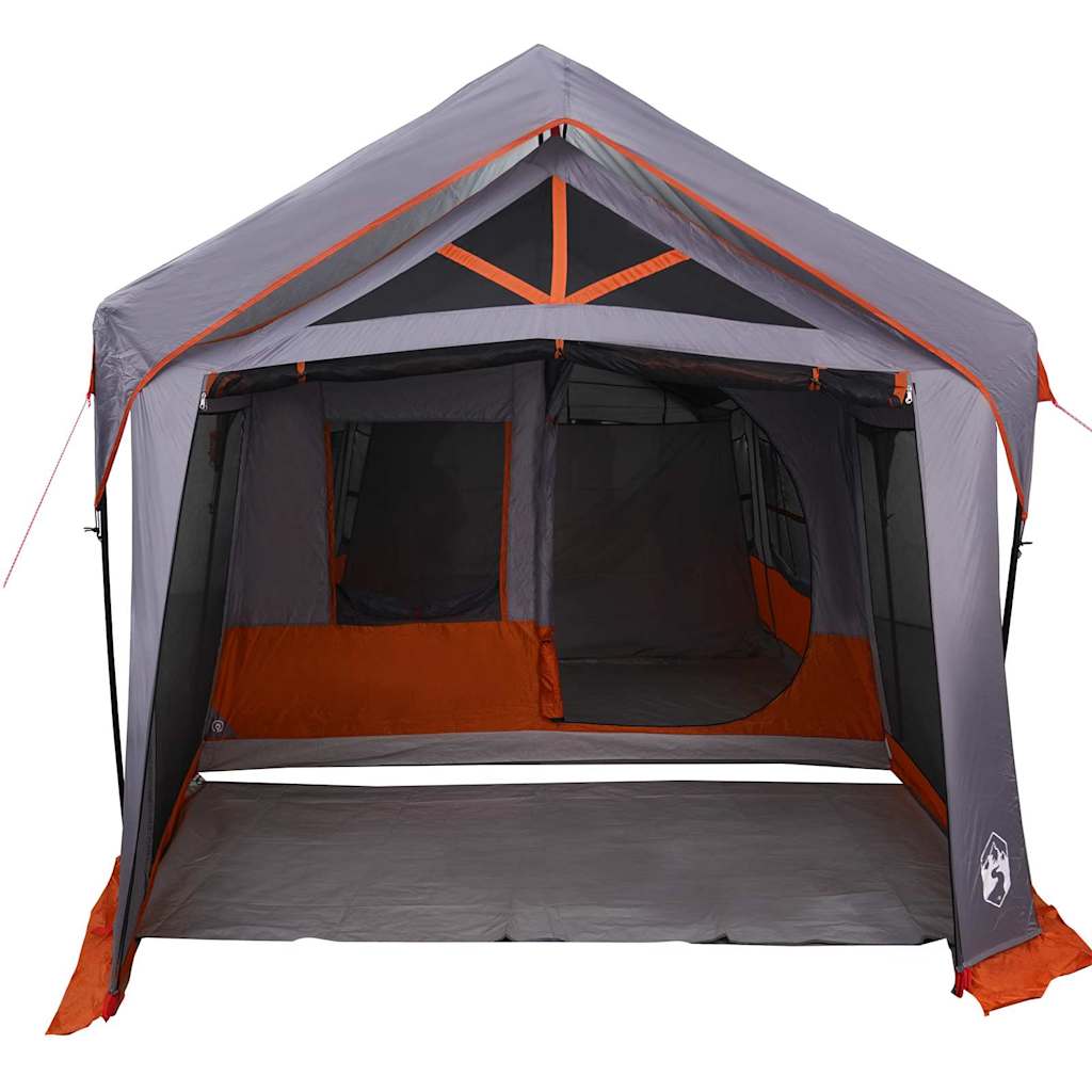 Gezinstent met dak Grijs en Oranje 620 x 322 x 240 cm Polyester is nu te koop bij PeponiXL, paradijselijk wonen!