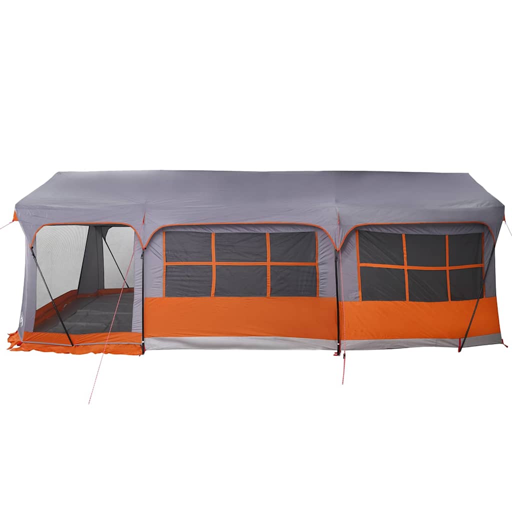 Gezinstent met dak Grijs en Oranje 620 x 322 x 240 cm Polyester is nu te koop bij PeponiXL, paradijselijk wonen!
