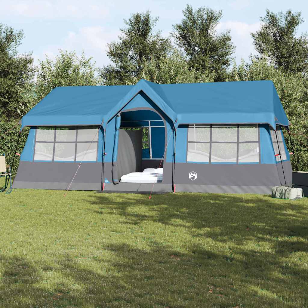 Gezinstent Blauw en Grijs 622 x 295 x 238 cm Polyester en staal is nu te koop bij PeponiXL, paradijselijk wonen!
