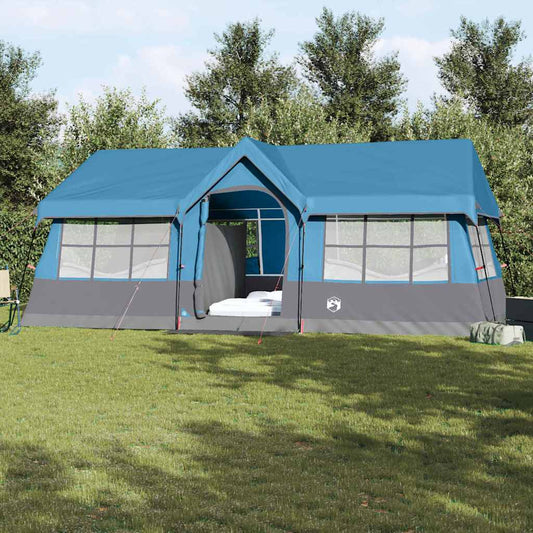 Gezinstent Blauw en Grijs 622 x 295 x 238 cm Polyester en staal is nu te koop bij PeponiXL, paradijselijk wonen!
