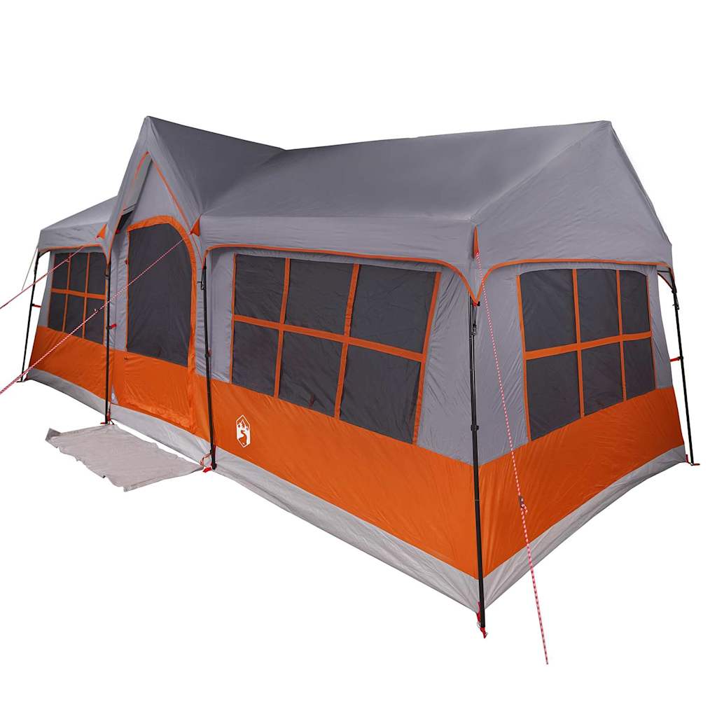 Gezinstent met dak Grijs en Oranje 622 x 295 x 238 cm is nu te koop bij PeponiXL, paradijselijk wonen!