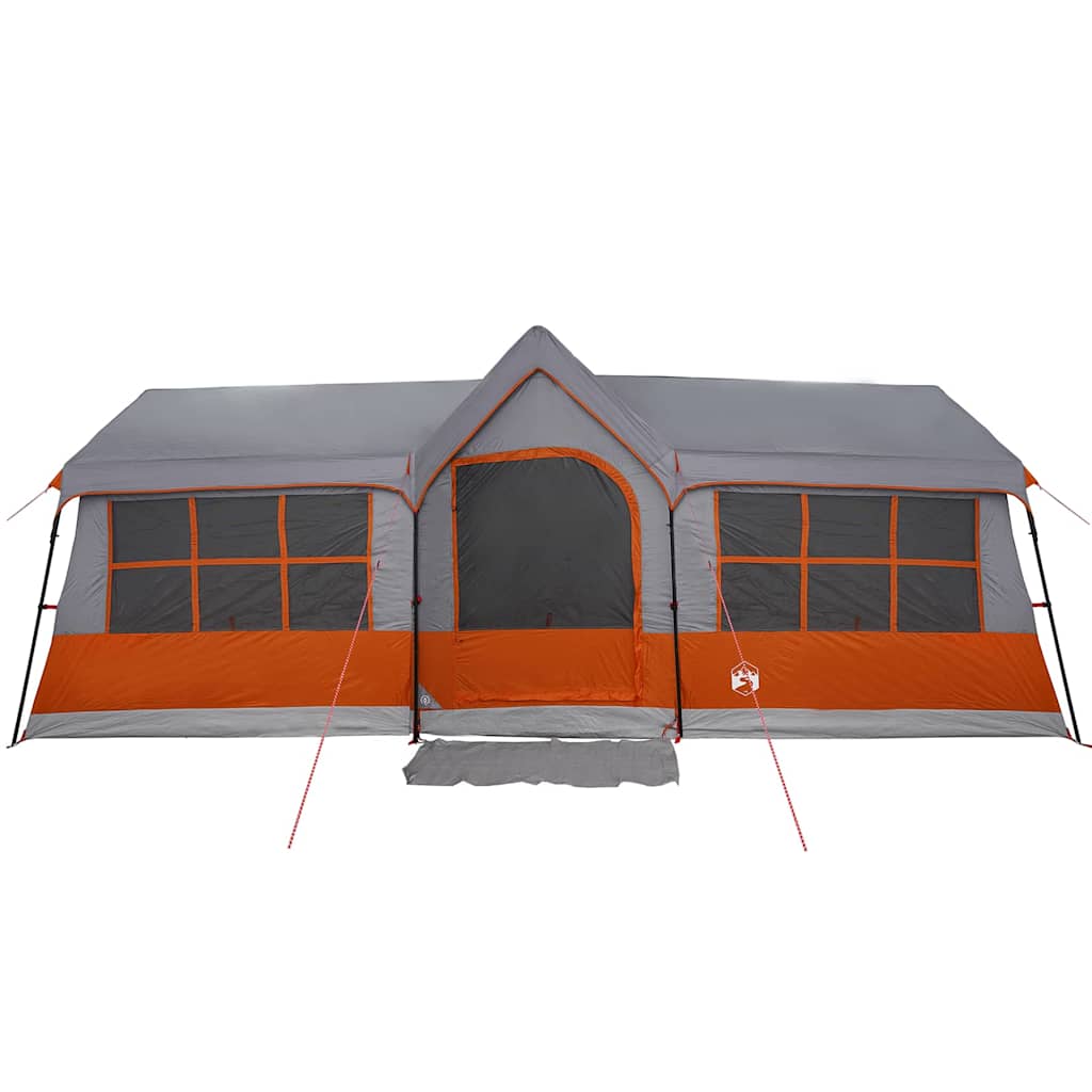 Gezinstent met dak Grijs en Oranje 622 x 295 x 238 cm is nu te koop bij PeponiXL, paradijselijk wonen!