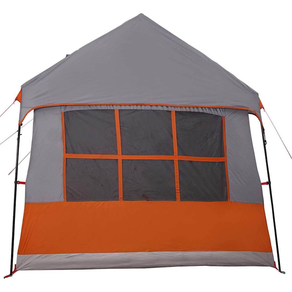 Gezinstent met dak Grijs en Oranje 622 x 295 x 238 cm is nu te koop bij PeponiXL, paradijselijk wonen!