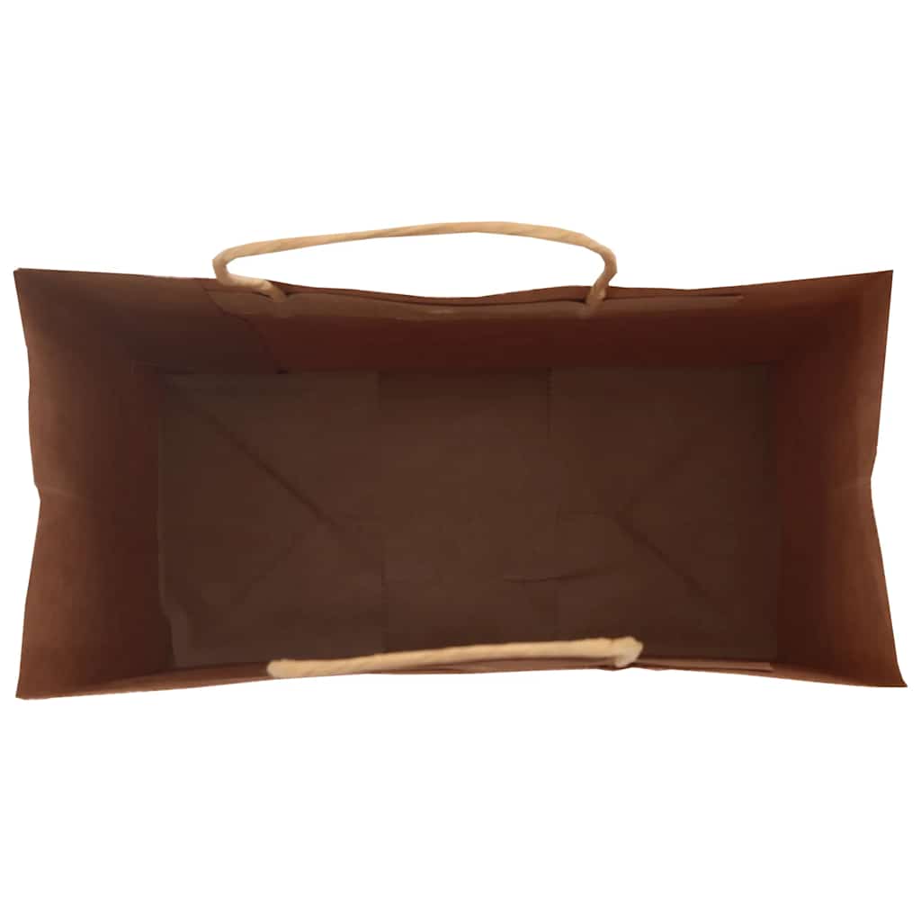 Papieren zakken 50 st met hengsels 21x11x36 cm bruin is nu te koop bij PeponiXL, paradijselijk wonen!