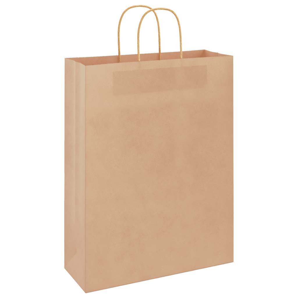 Papieren zakken 250 st met hengsels 32x12x42 cm bruin is nu te koop bij PeponiXL, paradijselijk wonen!