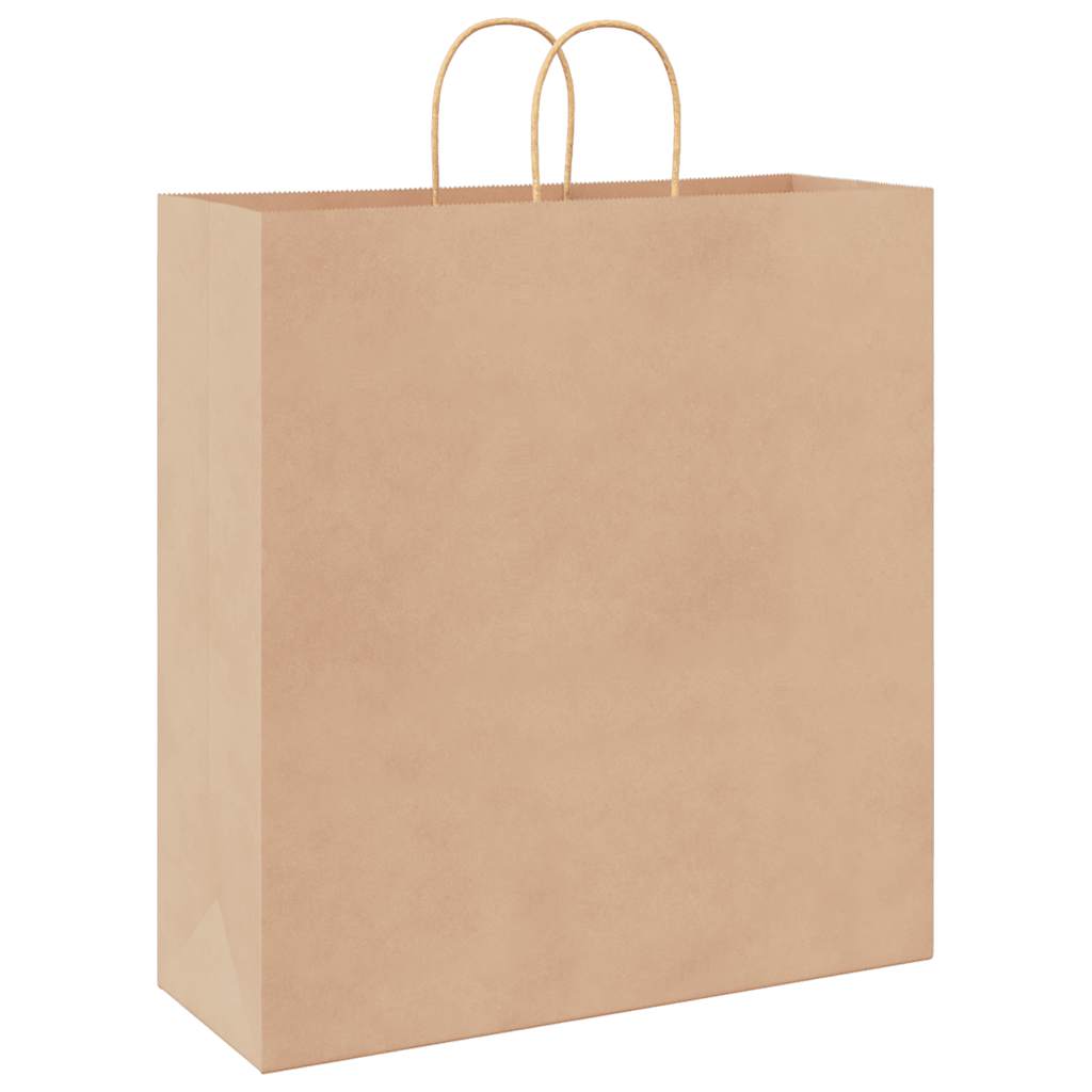 Papieren zakken 250 st met hengsels 45x17x48 cm bruin is nu te koop bij PeponiXL, paradijselijk wonen!