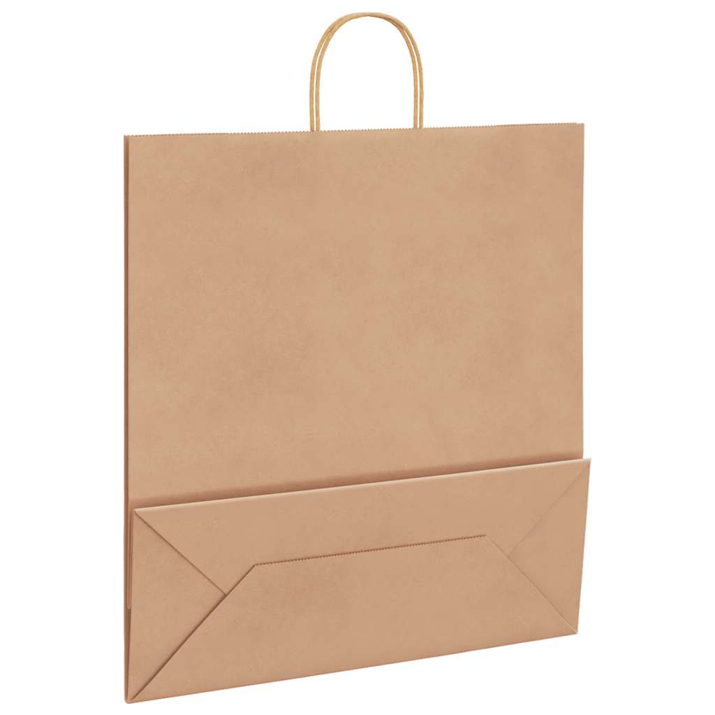 Papieren zakken 250 st met hengsels 45x17x48 cm bruin is nu te koop bij PeponiXL, paradijselijk wonen!