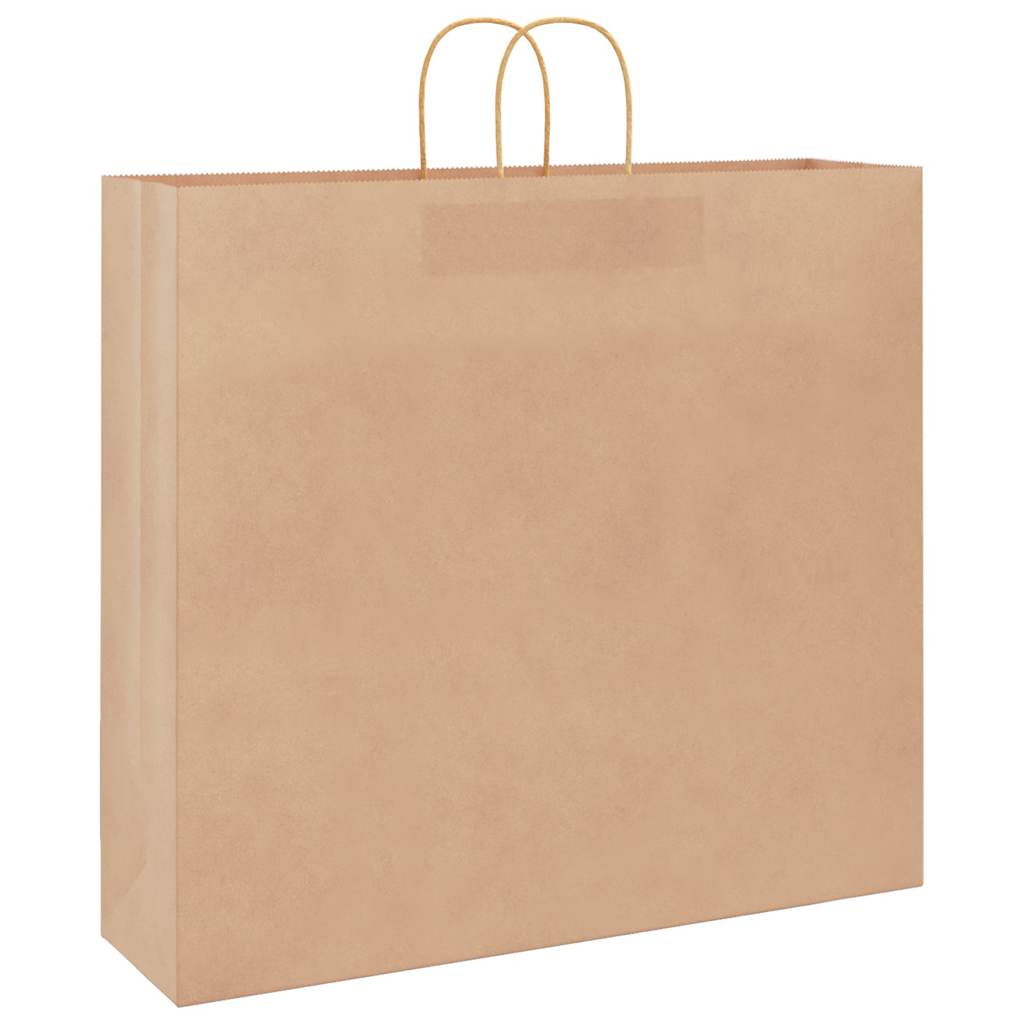 Papieren zakken 250 st met hengsels 54x15x49 cm bruin is nu te koop bij PeponiXL, paradijselijk wonen!