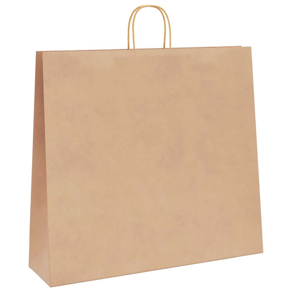 Papieren zakken 250 st met hengsels 54x15x49 cm bruin is nu te koop bij PeponiXL, paradijselijk wonen!