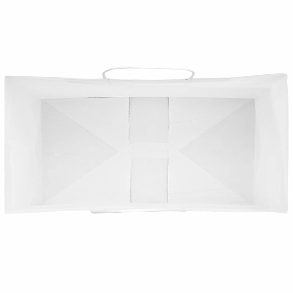 Papieren zakjes 50 st met hengsels 21x11x31 cm wit is nu te koop bij PeponiXL, paradijselijk wonen!