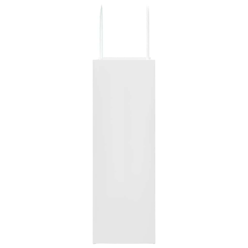 Papieren zakken 50 st met hengsels 26x12x35 cm wit is nu te koop bij PeponiXL, paradijselijk wonen!