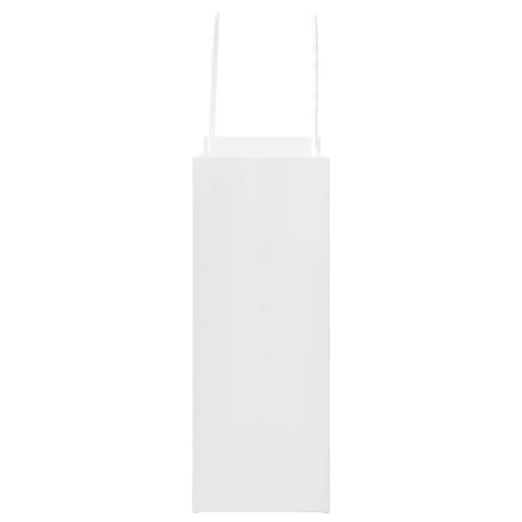 Papieren zakken 250 st met hengsels 18x8x22 cm wit is nu te koop bij PeponiXL, paradijselijk wonen!