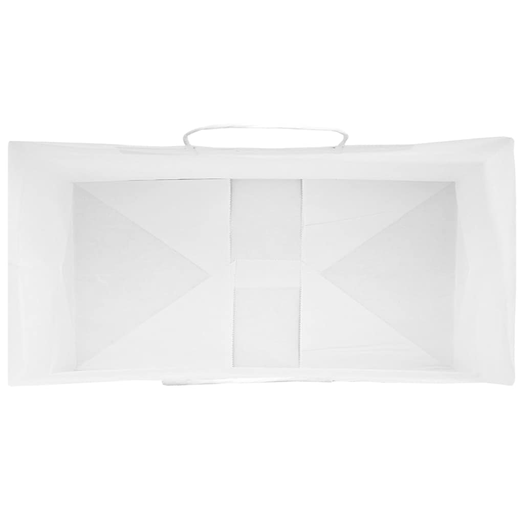 Papieren zakjes 250 st met hengsels 21x11x28 cm wit is nu te koop bij PeponiXL, paradijselijk wonen!