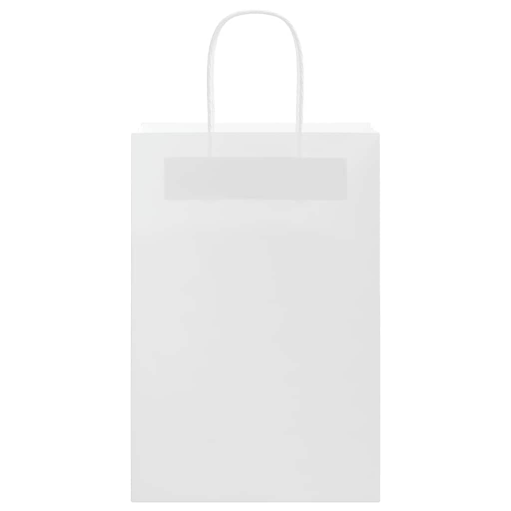 Papieren zakjes 250 st met hengsels 21x11x31 cm wit is nu te koop bij PeponiXL, paradijselijk wonen!