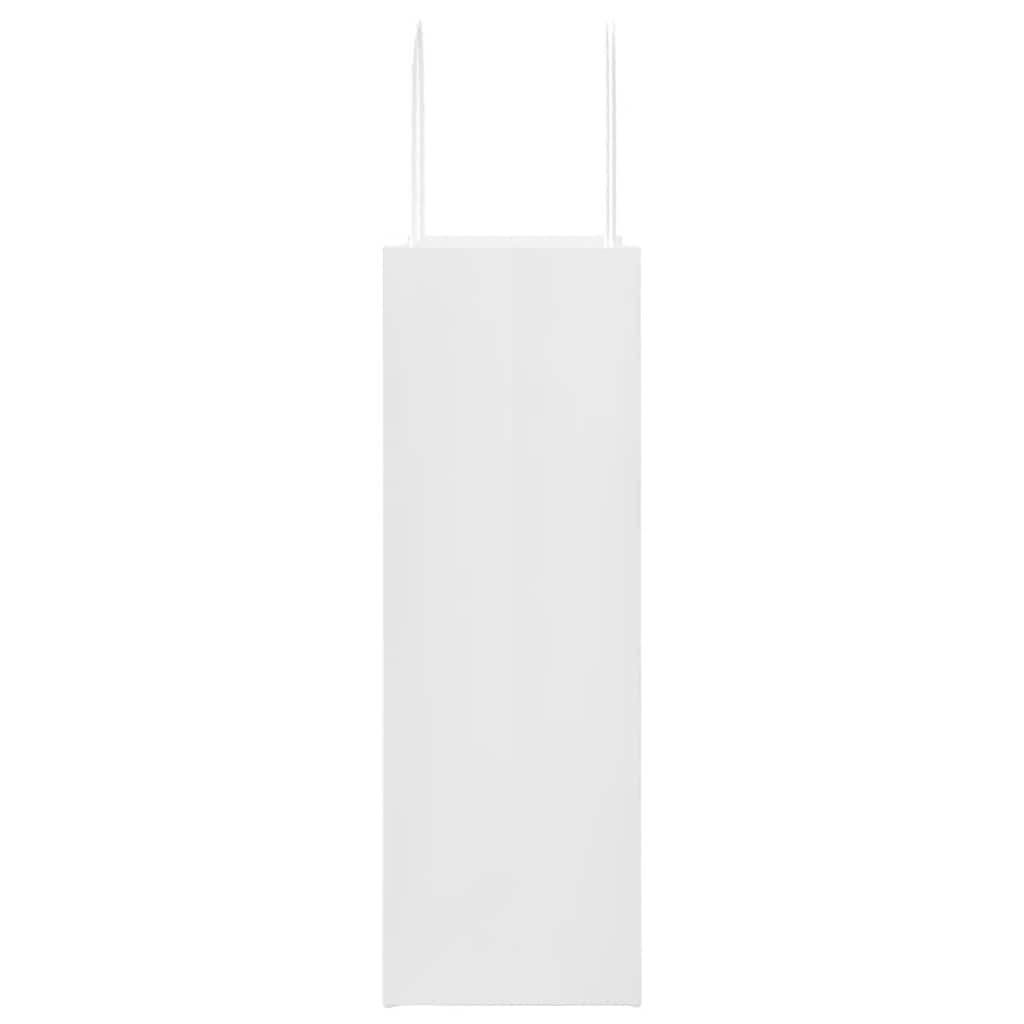 Papieren zakken 250 st met hengsels 26x12x35 cm wit is nu te koop bij PeponiXL, paradijselijk wonen!