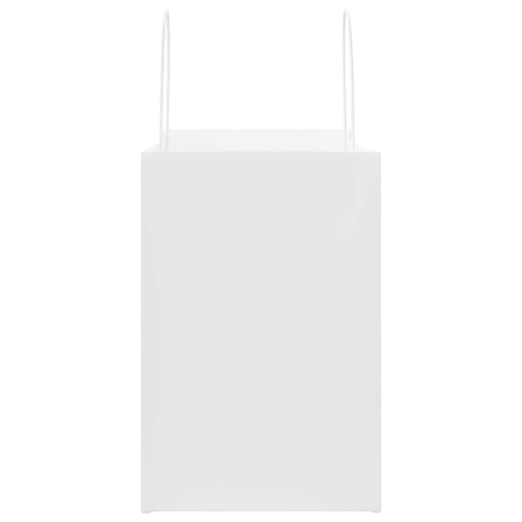 Papieren zakken 250 st met hengsels 26x17x25 cm wit is nu te koop bij PeponiXL, paradijselijk wonen!