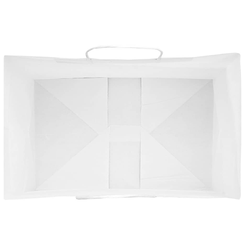 Papieren zakken 250 st met hengsels 26x17x25 cm wit is nu te koop bij PeponiXL, paradijselijk wonen!