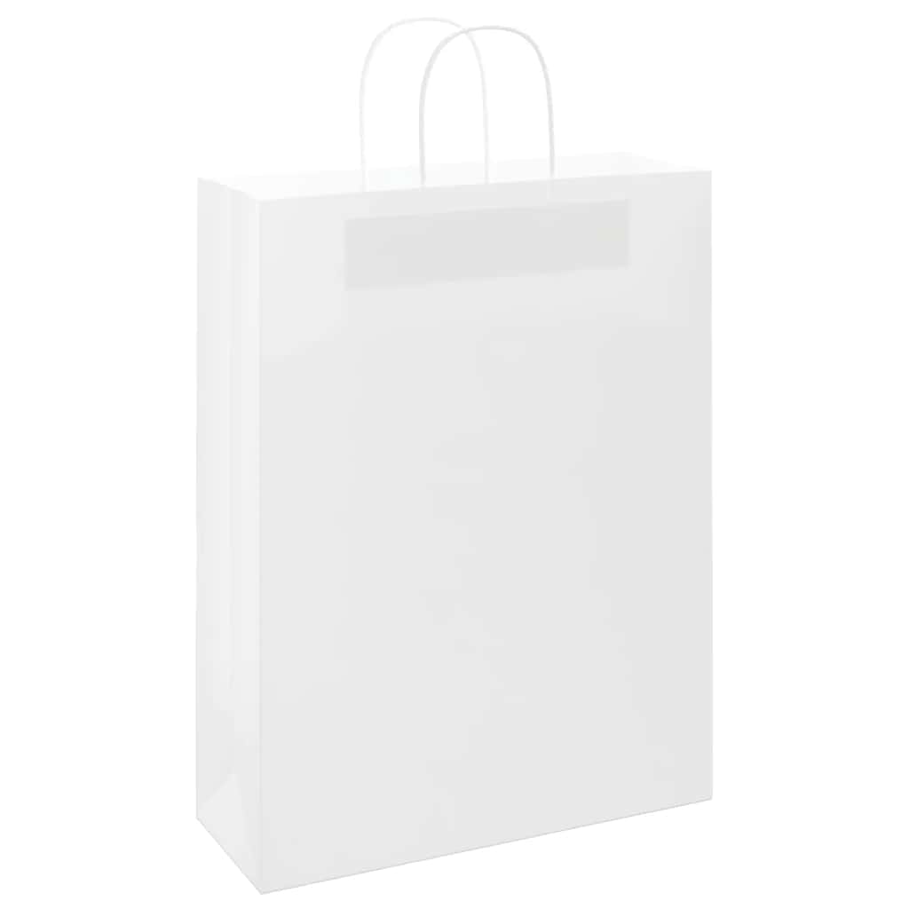 Papieren zakken 250 st met hengsels 32x12x42 cm wit is nu te koop bij PeponiXL, paradijselijk wonen!