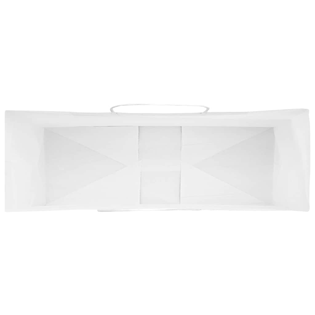 Papieren zakken 250 st met hengsels 32x12x42 cm wit is nu te koop bij PeponiXL, paradijselijk wonen!