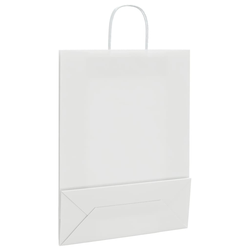 Papieren zakken 250 st met hengsels 32x12x42 cm wit is nu te koop bij PeponiXL, paradijselijk wonen!