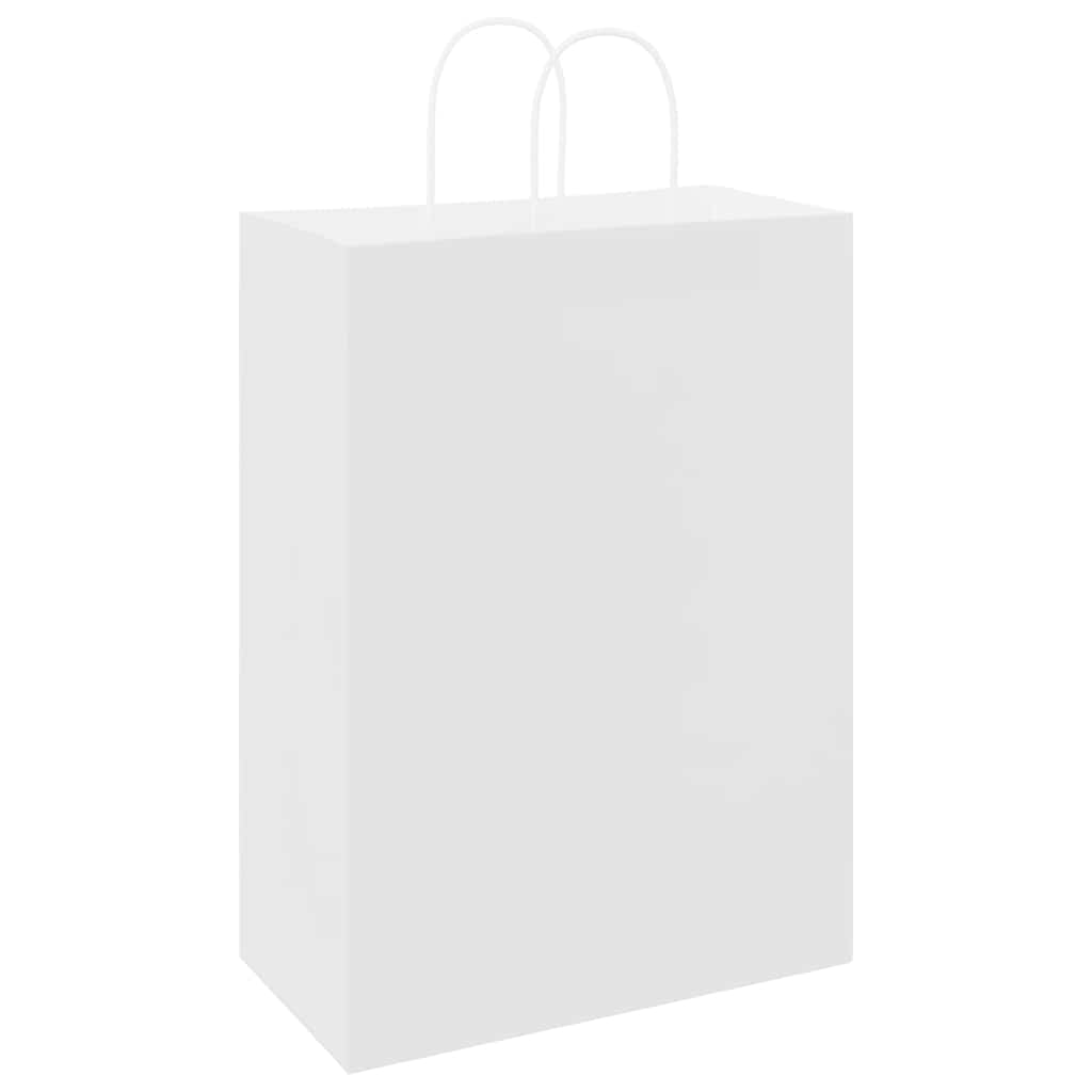 Papieren zakken 250 st met hengsels 32x17x44 cm wit is nu te koop bij PeponiXL, paradijselijk wonen!