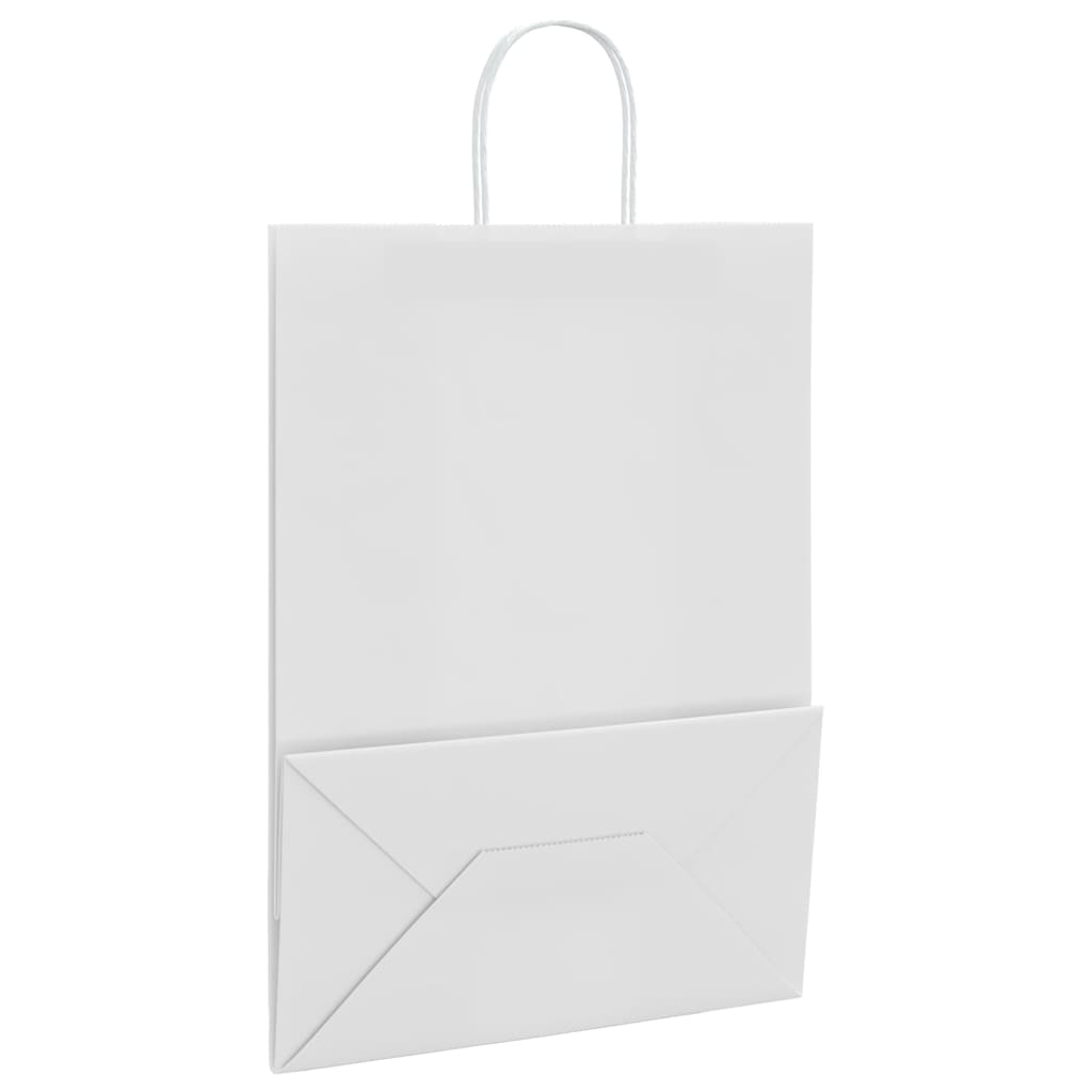 Papieren zakken 250 st met hengsels 32x17x44 cm wit is nu te koop bij PeponiXL, paradijselijk wonen!