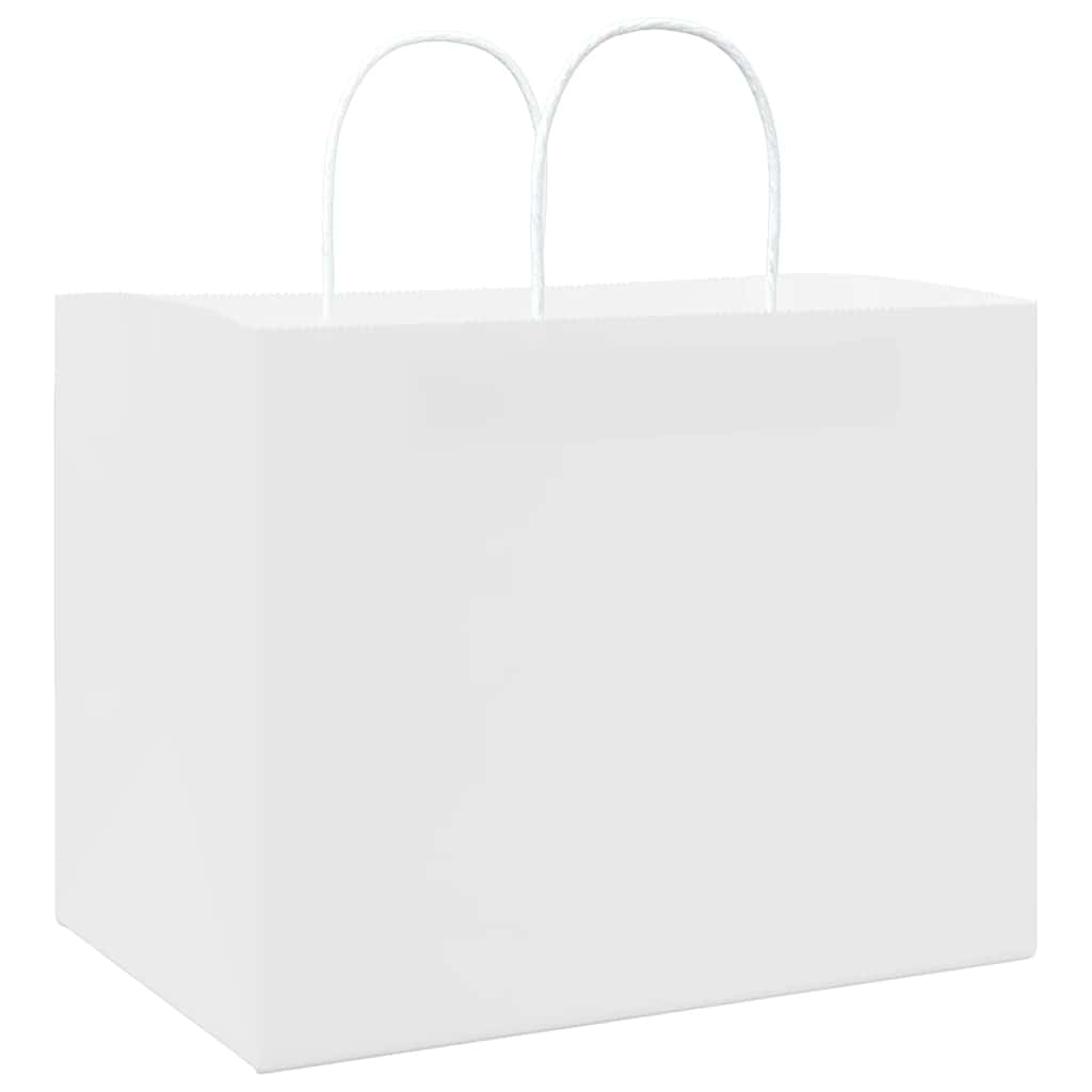 Papieren zakken 250 st met hengsels 32x22x24 cm wit is nu te koop bij PeponiXL, paradijselijk wonen!