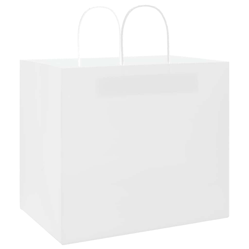 Papieren zakken 250 st met hengsels 32x22x28 cm wit is nu te koop bij PeponiXL, paradijselijk wonen!