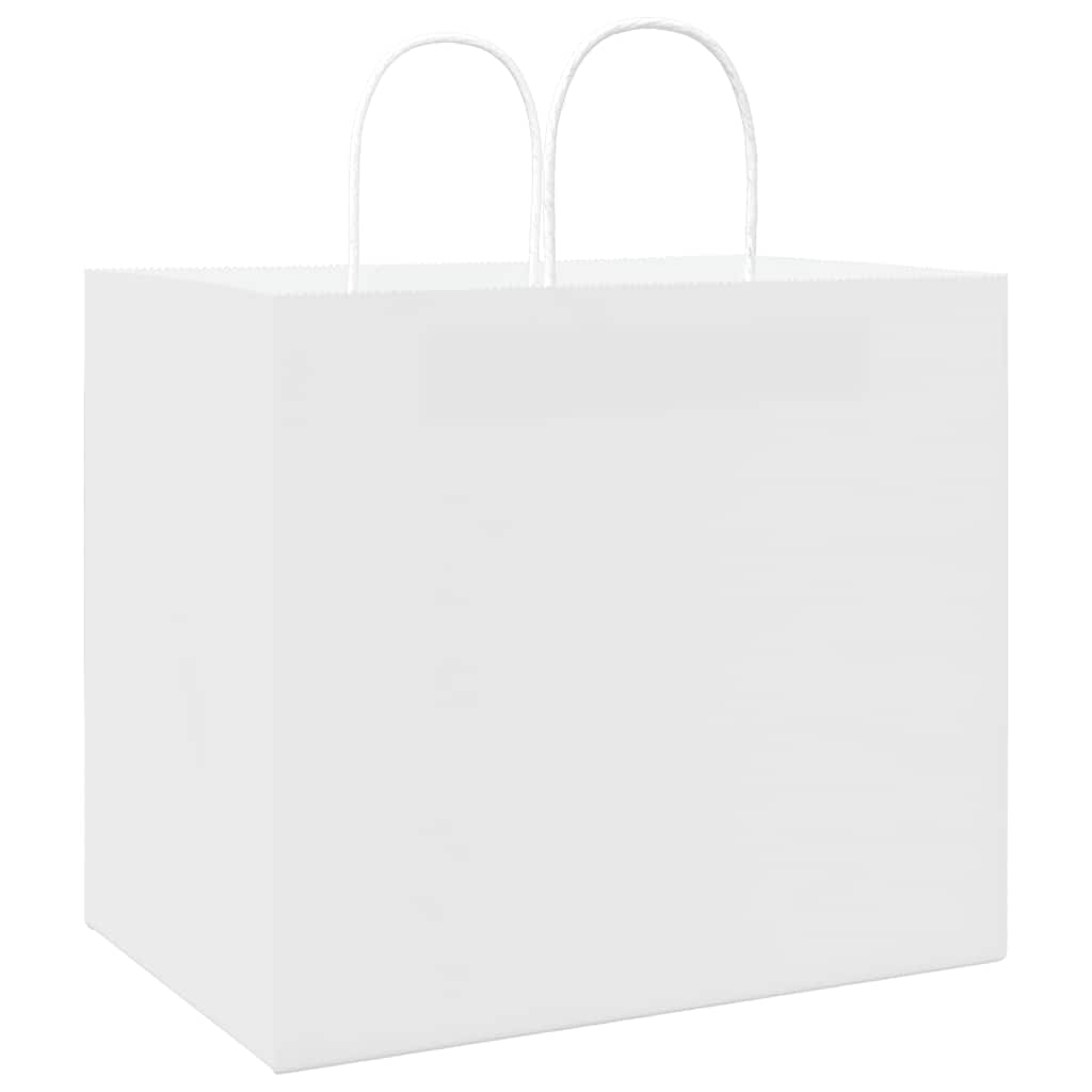 Papieren zakken 250 st met hengsels 32x22x28 cm wit is nu te koop bij PeponiXL, paradijselijk wonen!