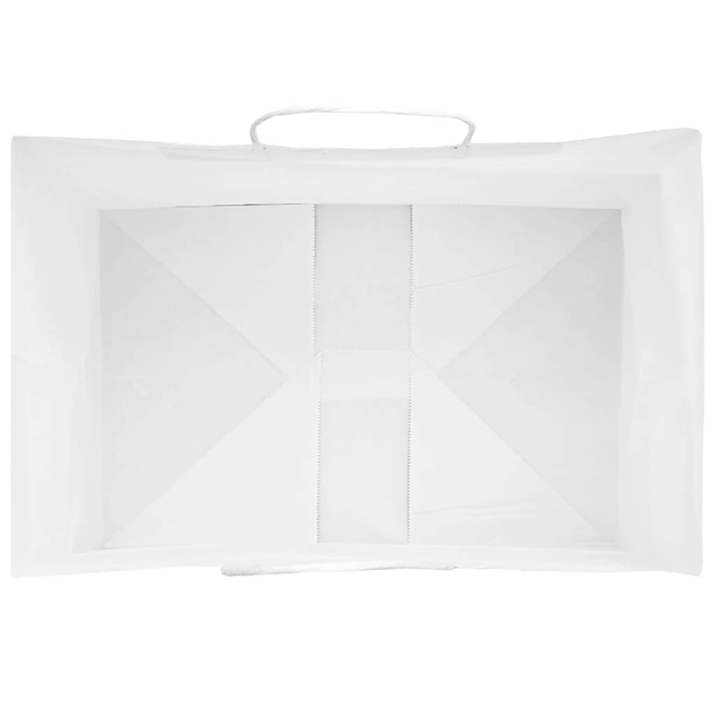 Papieren zakken 250 st met hengsels 32x22x28 cm wit is nu te koop bij PeponiXL, paradijselijk wonen!
