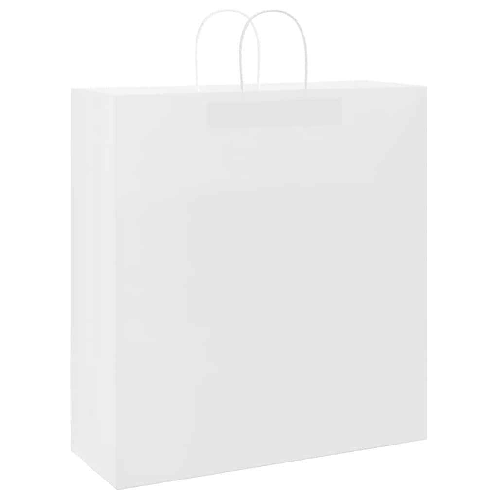 Papieren zakken 250 st met hengsels 45x17x48 cm wit is nu te koop bij PeponiXL, paradijselijk wonen!
